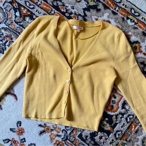 PacSun Yellow Cardigan